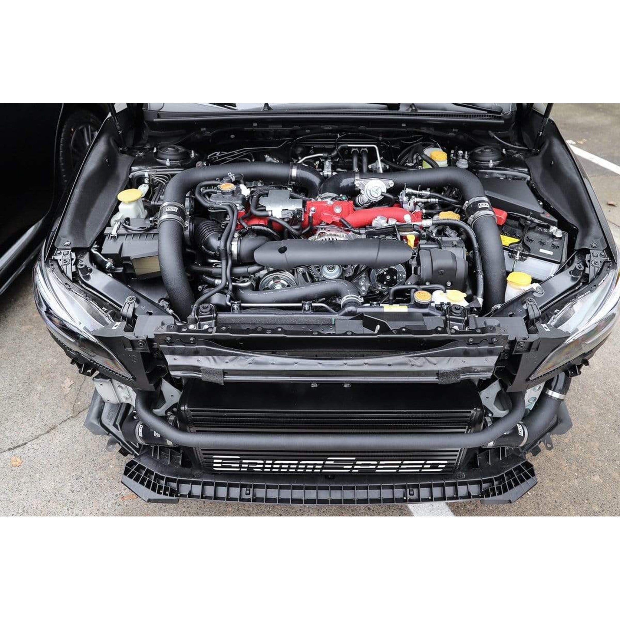 GrimmSpeed Front Mount Intercooler Kit Black Core / Black Pipe Subaru STI 2015-2021