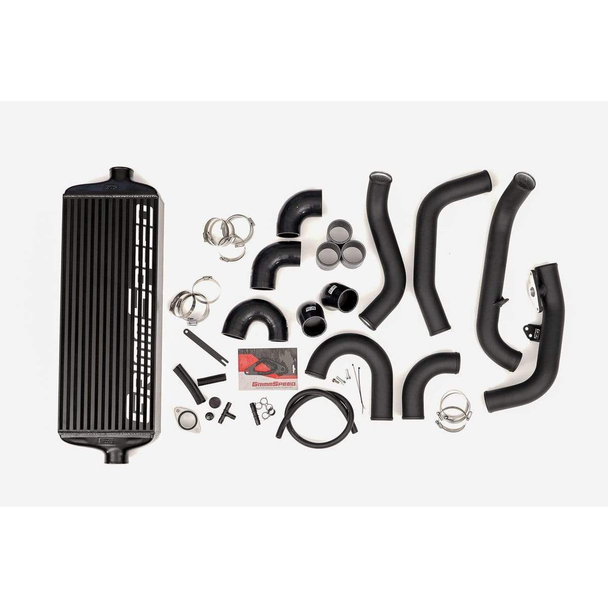 GrimmSpeed Front Mount Intercooler Kit Black Core / Black Pipe Subaru STI 2015-2021