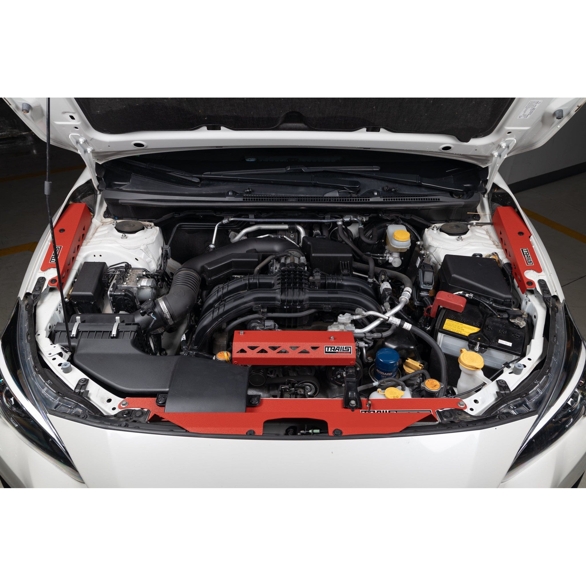 GrimmSpeed Radiator Shroud Red Subaru 2018-2022 Crosstrek | TBG114031.2