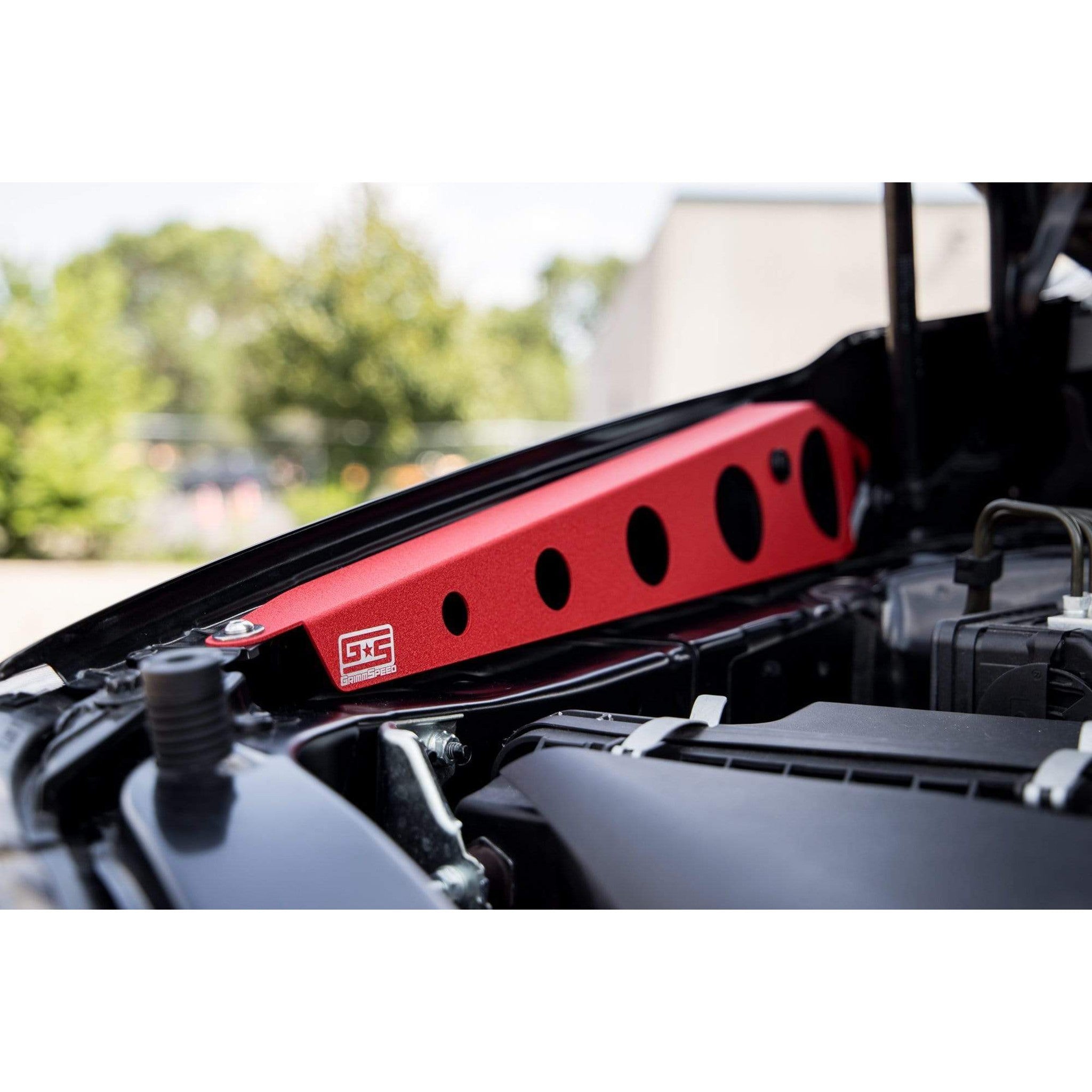 Grimmspeed Fender Shroud Red Subaru WRX / STI 2015-2021