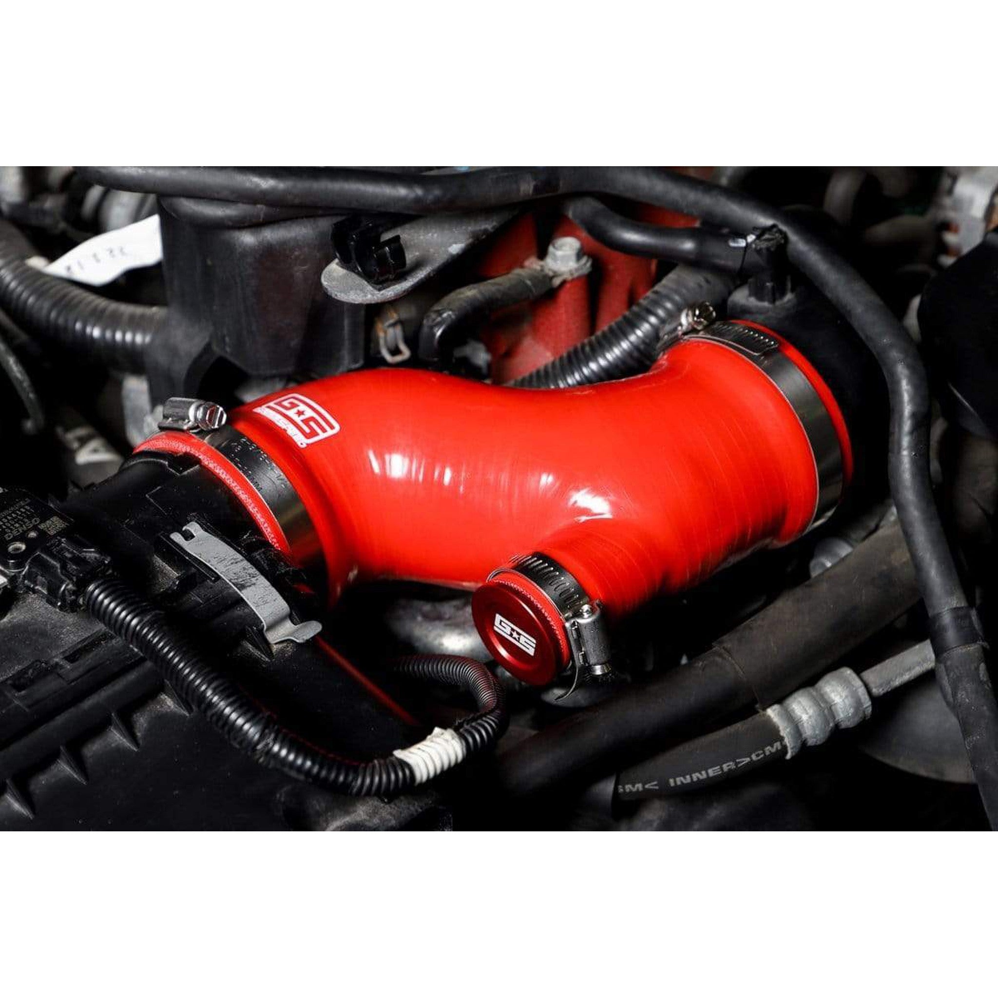 Grimmspeed Red Post MAF Hose Kit Subaru STI w/ OEM Sound Tube 2015-2017 | 125014