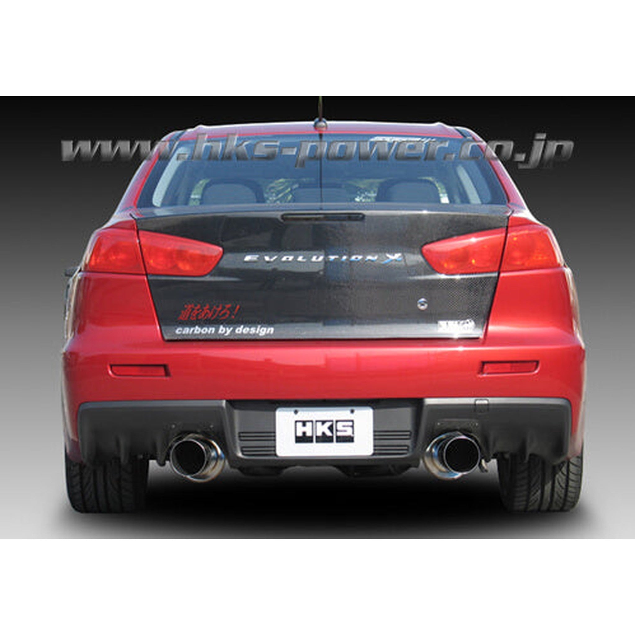 HKS Hi-Power Cat Back Exhaust Mitsubishi EVO X 2008-2015 | 31008-BM001