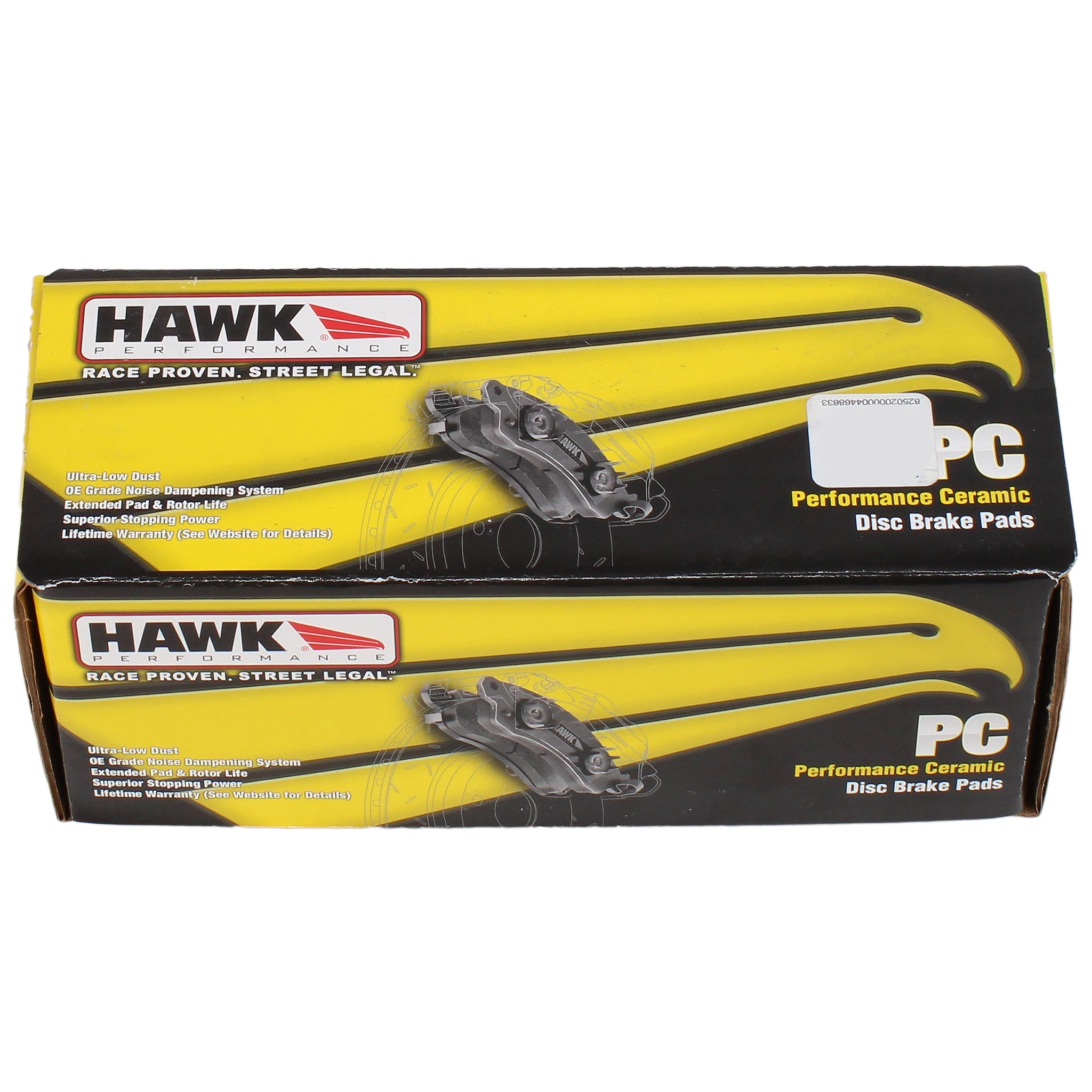Hawk Ceramic Rear Brake Pads Subaru WRX 2008-2021 w/o Eyesight Tech / 2013-2020 Subaru BRZ / XV Crosstrek 2013-2015 | HB557Z.545
