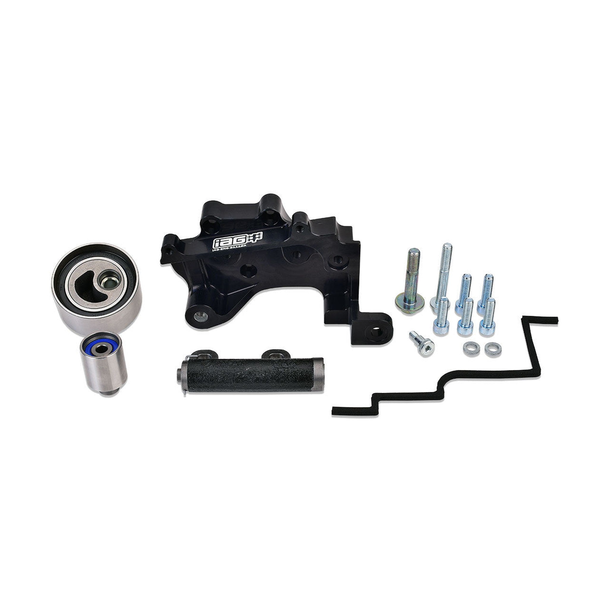 IAG Black Racing Timing Belt Guide & Comp Tensioner Kit Subaru WRX 02-14 / STI 04-21 | IAG-ENG-5130BK