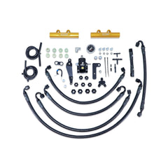 IAG PTFE Fuel System Kit with FPR & Golden Fuel Rails Subaru STI 08-21 / WRX 08-14 | IAG-AFD-2350GD