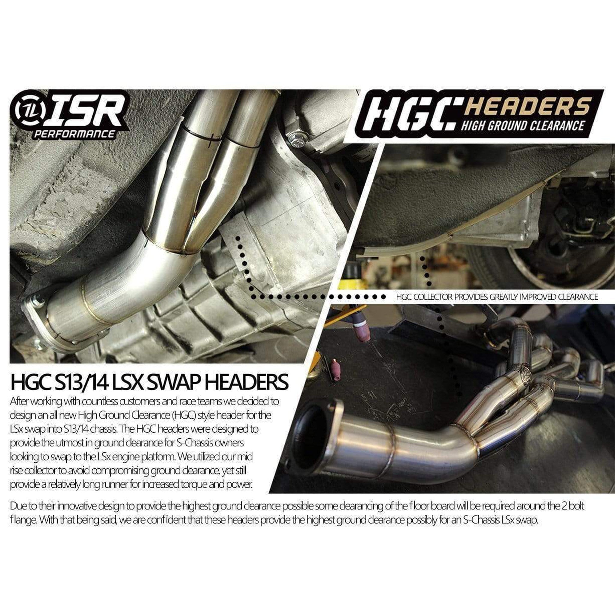 ISR LS Swap Headers 1 3/4" Nissan 240sx 1989-1998