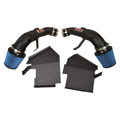 Injen Black Dual Short Ram Intake w/ MR Techn + Heat Shields Infiniti Q50 V6-3.7L 2014-2015