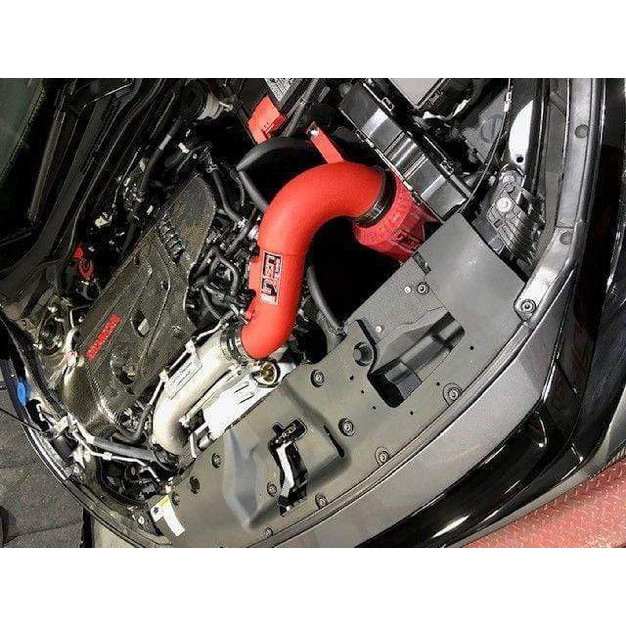 Injen Wrinkle Red Short Ram Air Intake Honda Civic Type R 2017-2019