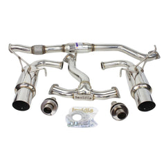 Invidia 15-21 Subaru WRX / STI N1 Twin Outlet Single Layer Tip SS Cat Back Exhaust | HS15STIGTP