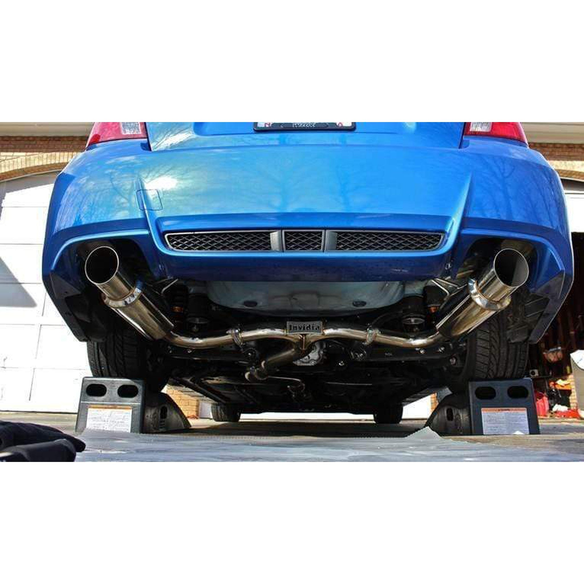 Invidia Dual N1 Stainless Steel Tips Cat Back Exhaust Subaru WRX / STI Sedan 2011-2014 | HS11STIGTP