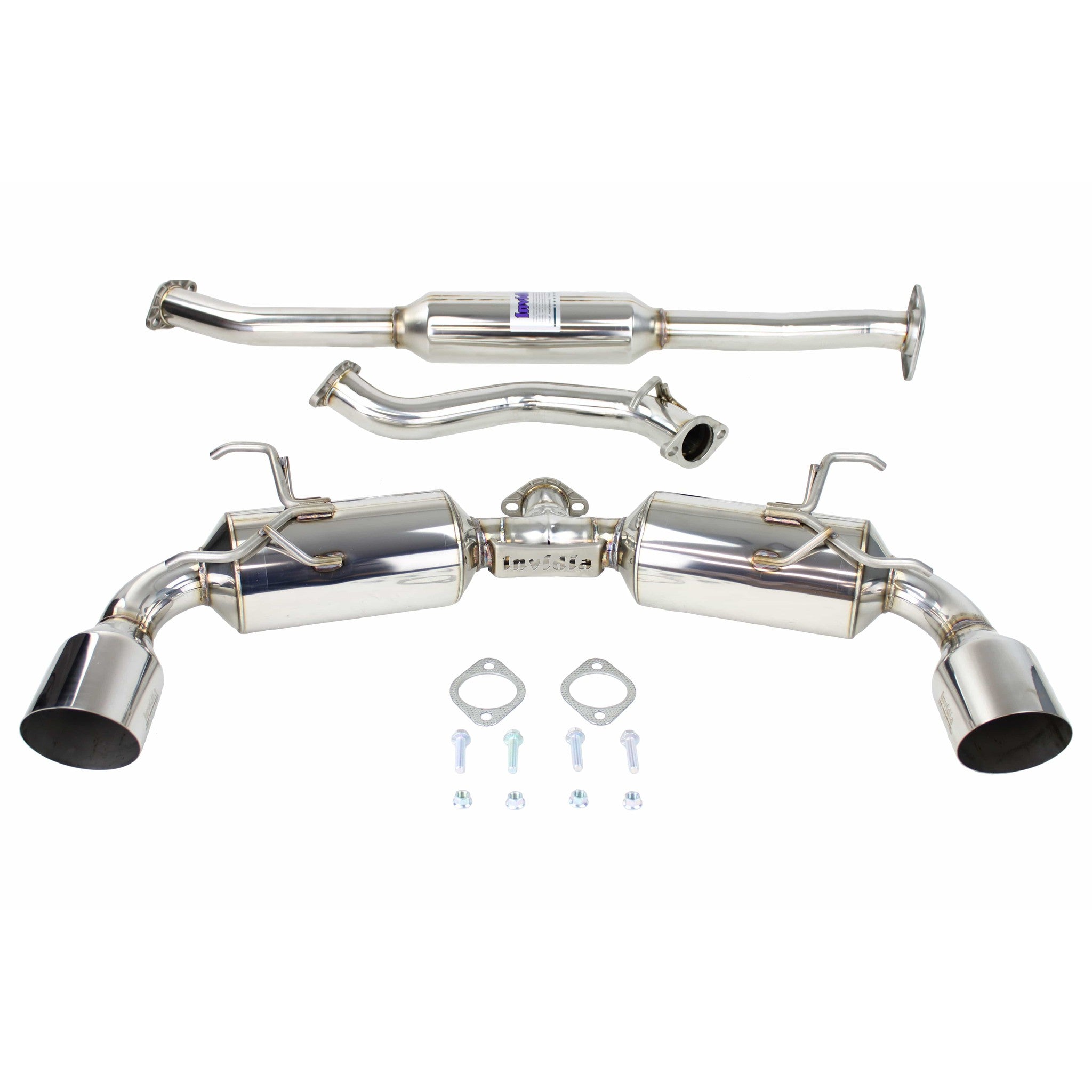 Invidia N2 60mm Single Layer Stainless Steel Tips Cat Back Exhaust BRZ / 86 / GR86 / FR-S 13-26 | HS12SST6N21GS
