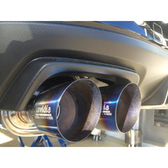 Invidia Q300 Single Layer Burnt Quad Tip CatBack Exhaust 2015-2021 Subaru STI WRX | HS15STIG2T