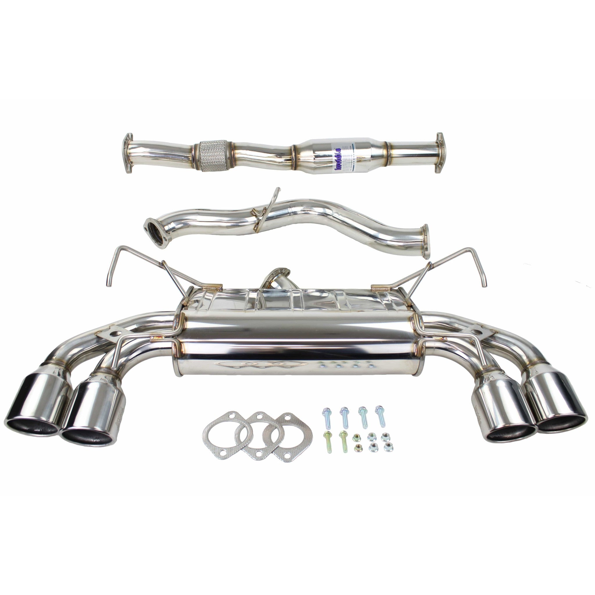 Invidia Q300 Stainless Steel Tip Cat Back Exhaust STI 2008-2014 / WRX 2011-2014 Hatchback | HS08STIG3S