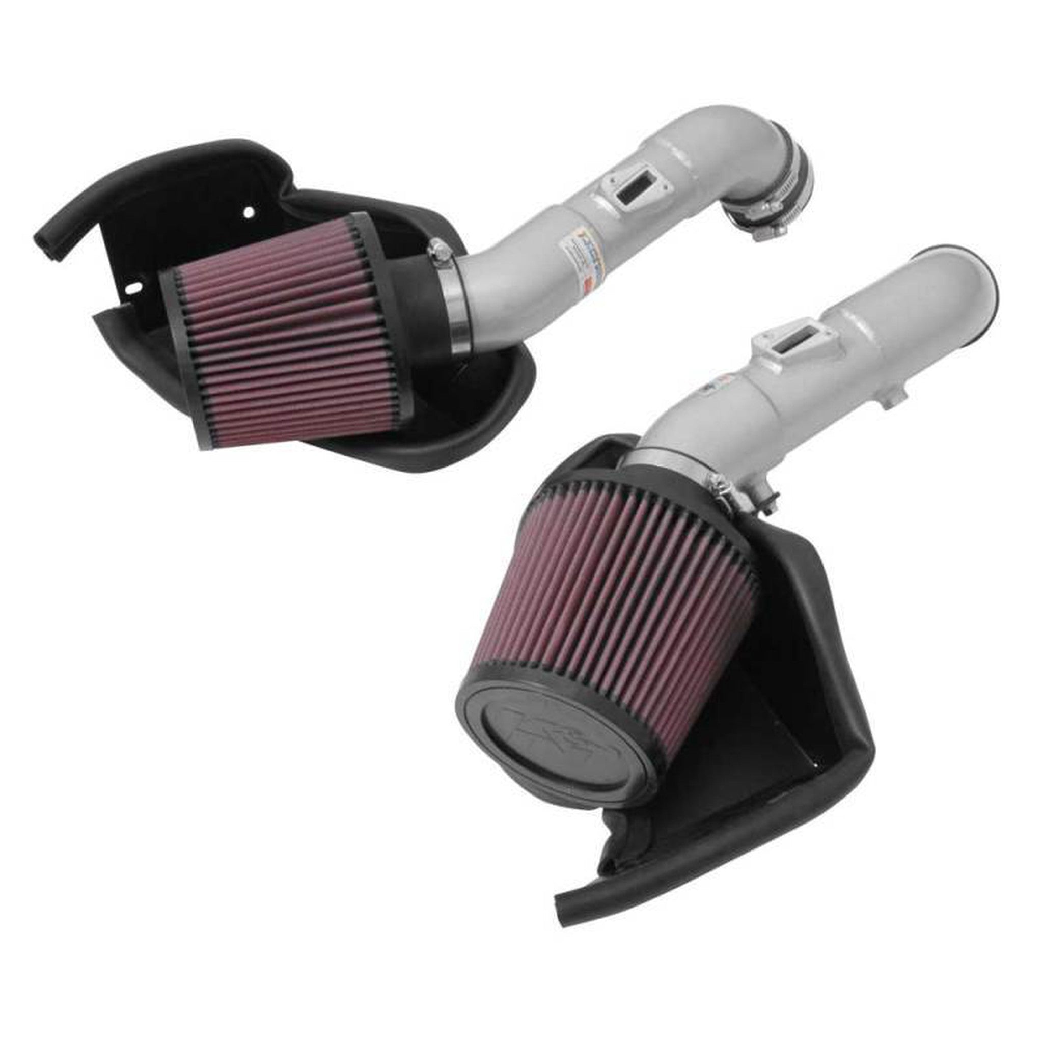 K&N Dual Silver Typhoon Cold Air Intakes Infiniti Q50 3.7L V6 2014-2015