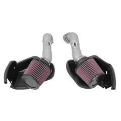 K&N Dual Silver Typhoon Cold Air Intakes Infiniti Q50 3.7L V6 2014-2015