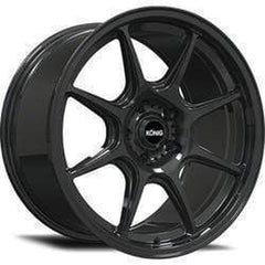 Konig 102B Lockout Gloss Black Wheel 17X8 5x114.3 +43mm 73.10HB