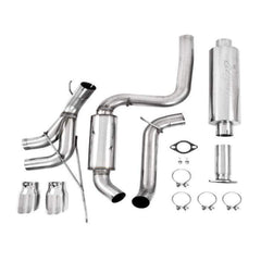 MBRP 3-in Dual Center Outlet Aluminized Steel Cat Back Exhaust Ford Focus ST 2013-2018