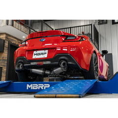 MBRP Armor Pro Street 3in Dual Cat Back w/Burnt Tips Subaru BRZ / Scion FR-S / Toyota 86 2013-2022 | S48043BE