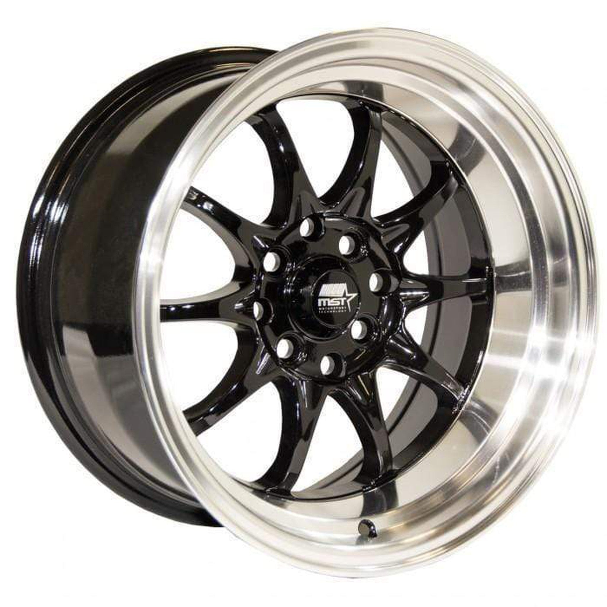 MST MT11 Wheel 17x9 20mm 5x100/5x114.3 73.1 Black w/Machine Lip
