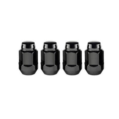 McGard Hex Lug Nut (Cone Seat Bulge Style) 1/2-20 / 3/4 Hex / 1.45in. Length (4-pack) - Black