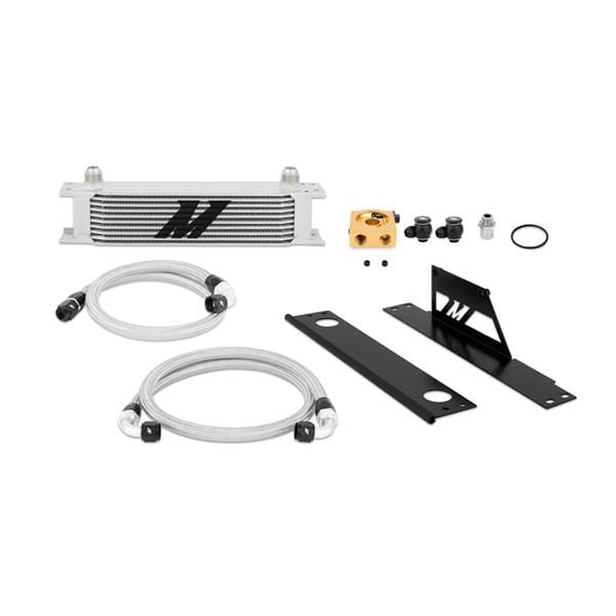Mishimoto Silver Thermostatic Oil Cooler Kit 2002-2005 Subaru WRX / STi | MMOC-WRX-01T
