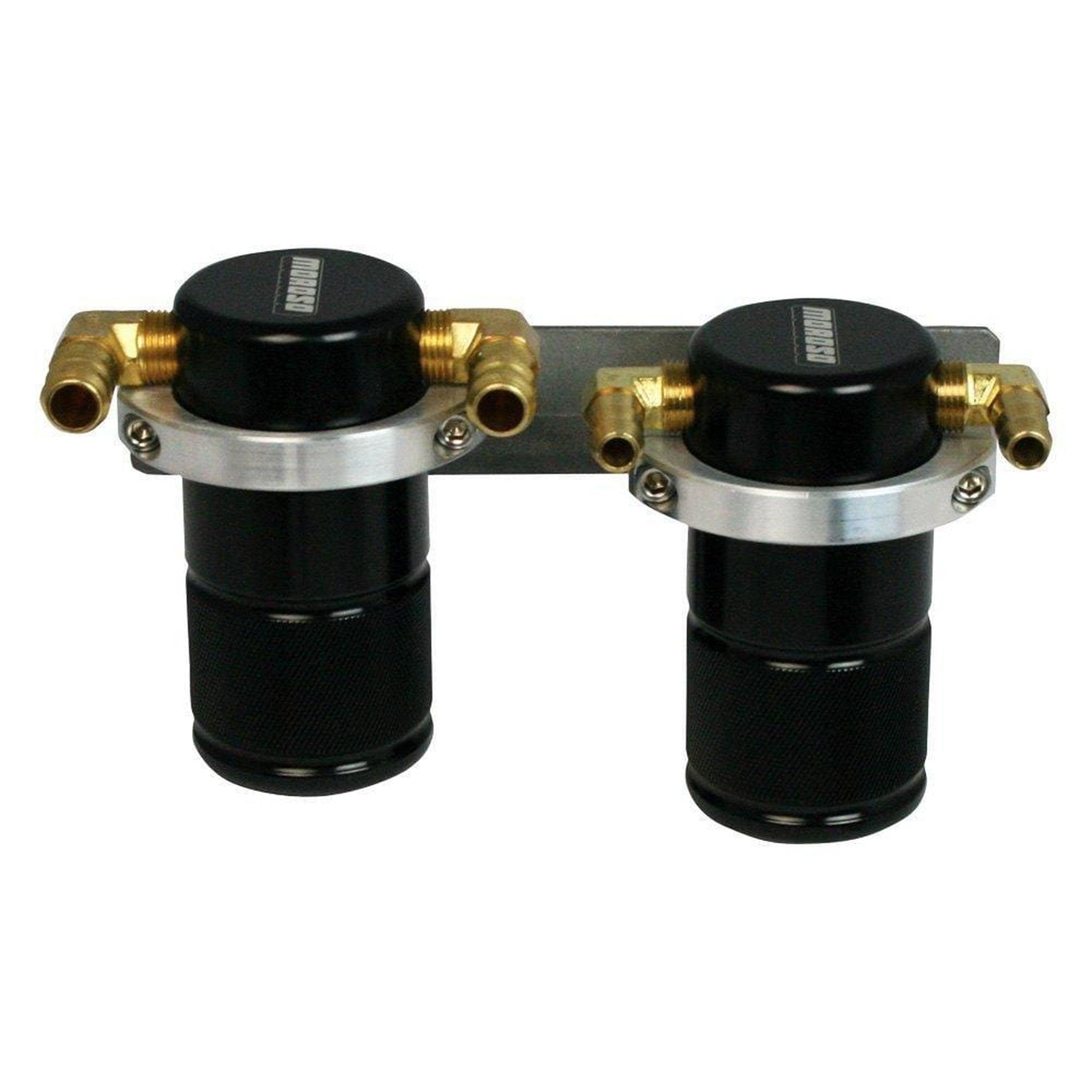Moroso Small Body Air Oil Separator Black Subaru STI 2004-2007 / Subaru WRX 2006-2007 w/FMIC