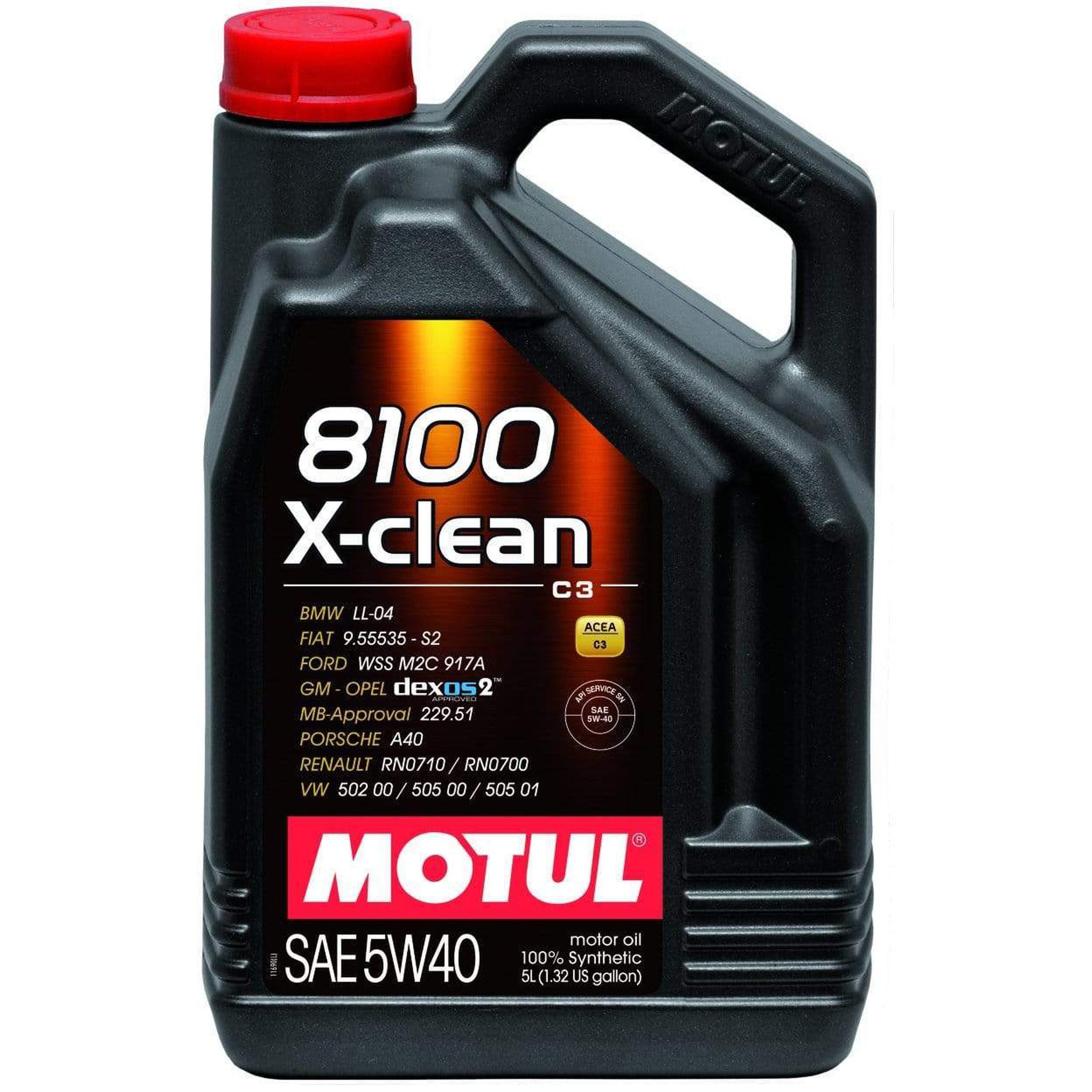 Motul 5L Synthetic Engine Oil 8100 5W40 X-CLEAN | 102051