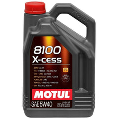 Motul/K&N 8100 5w40 X-CESS Gen2 Oil Change Kit Subaru WRX 2002-2014 / STI 2004-2021