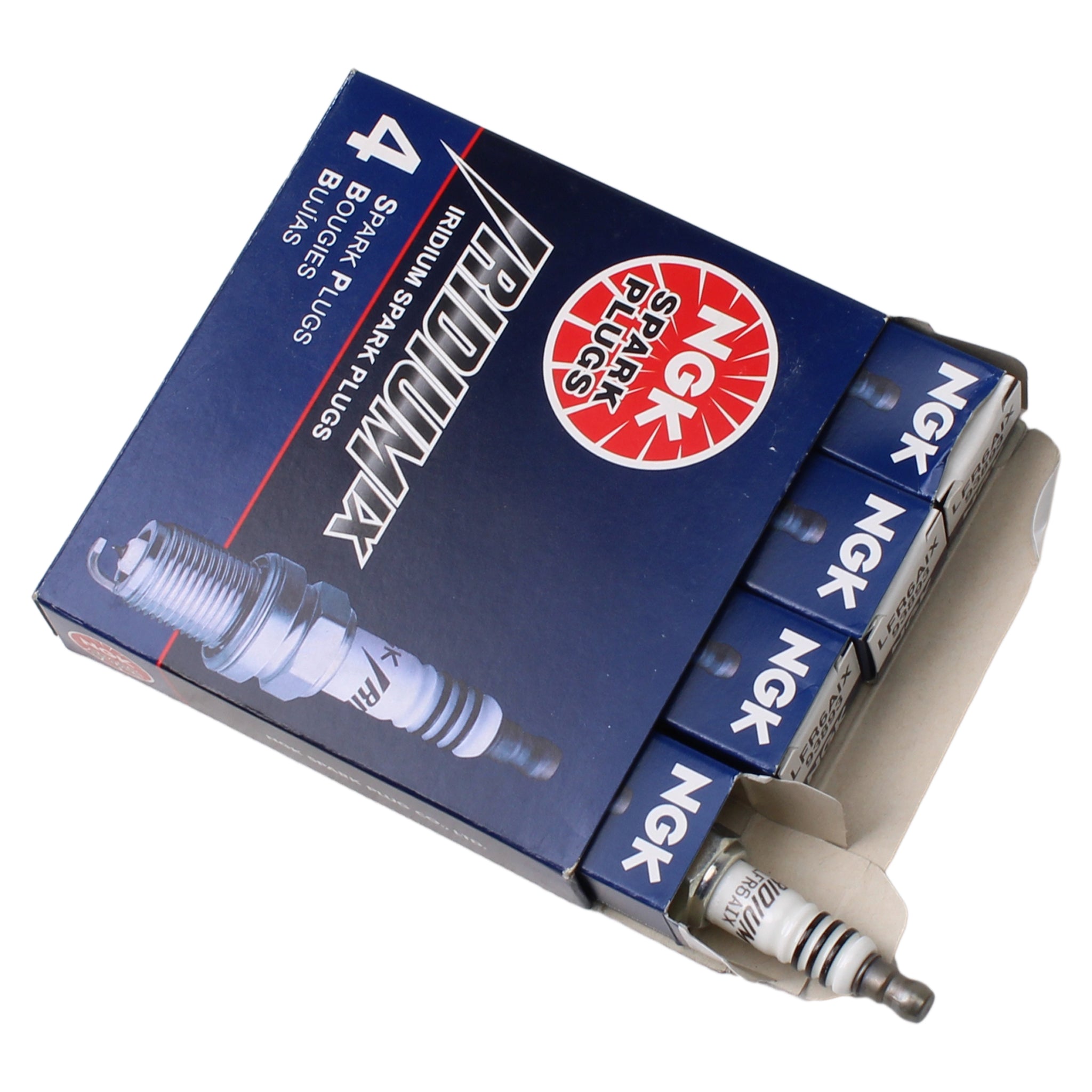 NGK (LFR6AIX) Iridium IX Spark Plugs Subaru WRX 13-14 / Legacy 05-12 (Qty 4) | 93893