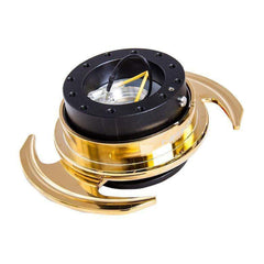 NRG 3.0 Quick Release (Black Body w/ Chrome Gold Ring) | SRK-650BK-C/GD