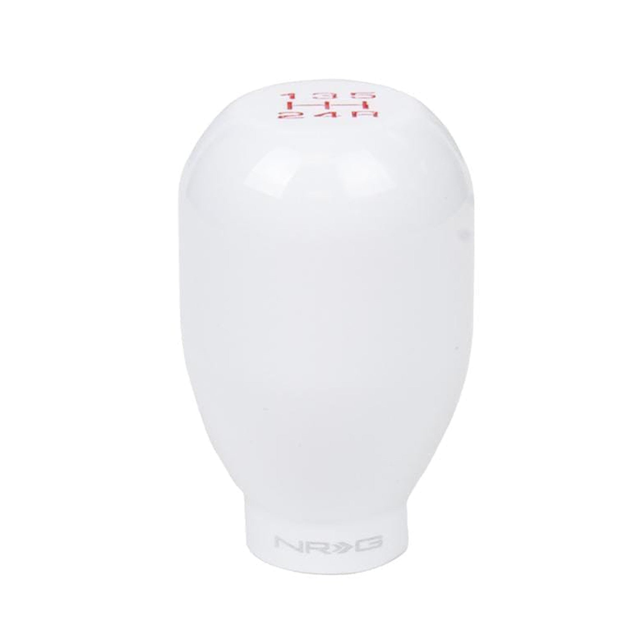 NRG 42mm 5 Speed White Heavy Type R Style Shift Knob | SK-100WH-W(5)