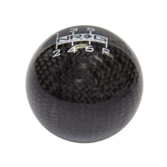 NRG Carbon Fiber 6 Speed Logo Heavy Ball Type Style Shift Knob | SK-300BC-1-W