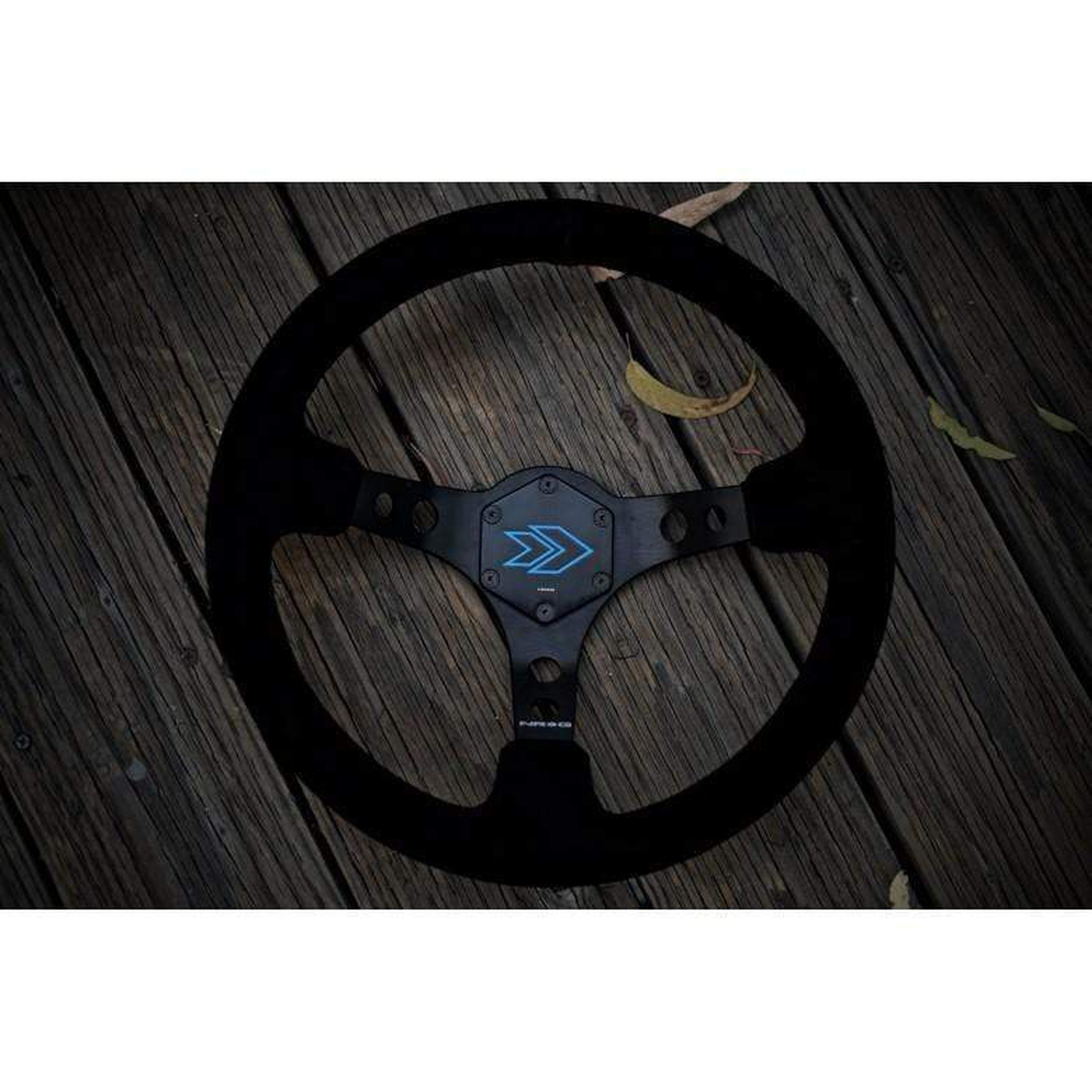 NRG Engraved Arrow Horn Delete Button Purple | STR-620PP