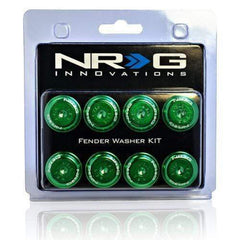 NRG Fender Washer Kit FW-800 Green 8mm | FW-800GN