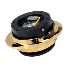NRG Quick Release Gen 2.2 - Black Body / Shiny Gold Oval Ring | SRK-220BK/CG