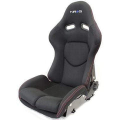 NRG Reclinable FRP Bucket Seat Black (Single) | RSC-400BK