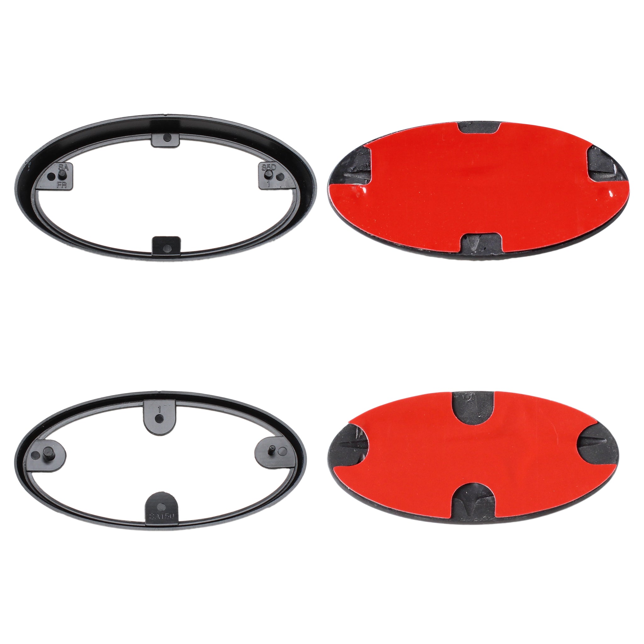 Noble Carbon Fiber Front and Rear Emblems Subaru WRX / STI 2015-2021 - Red Stars