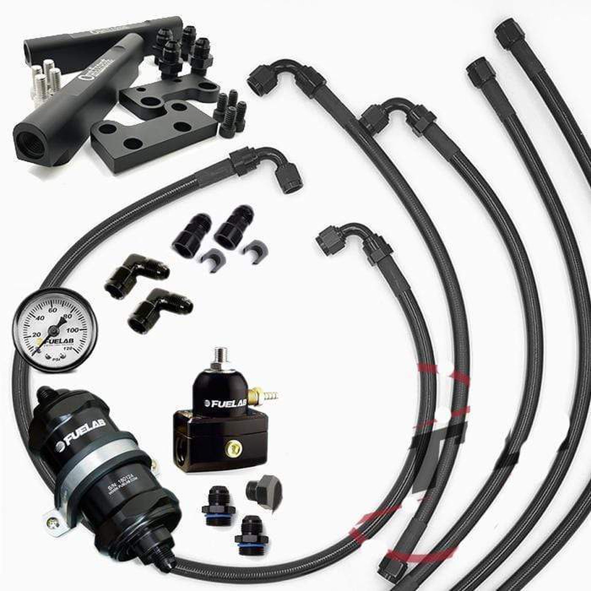 OTL Front Half Fuel Line Kit - with Rails