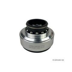 P2M GEN 1 Steering Wheel Hub Quick Release Black w/ Silver Ring - Universal
