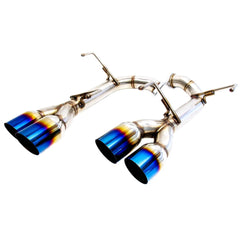 PLM Axle Back Exhaust Titanium Blue Tips Subaru WRX / STI 2015-2021 | PLM-SUB-TKP-DUAL-2015-1.5-BLUE