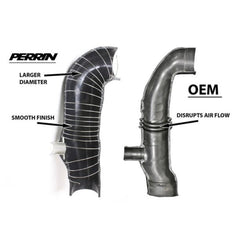 Perrin Black 3inch Turbo Inlet Hose Subaru WRX 2002-2007 / STI 2004-2021 / Forester XT 2004-2008 | PSP-INT-410BK