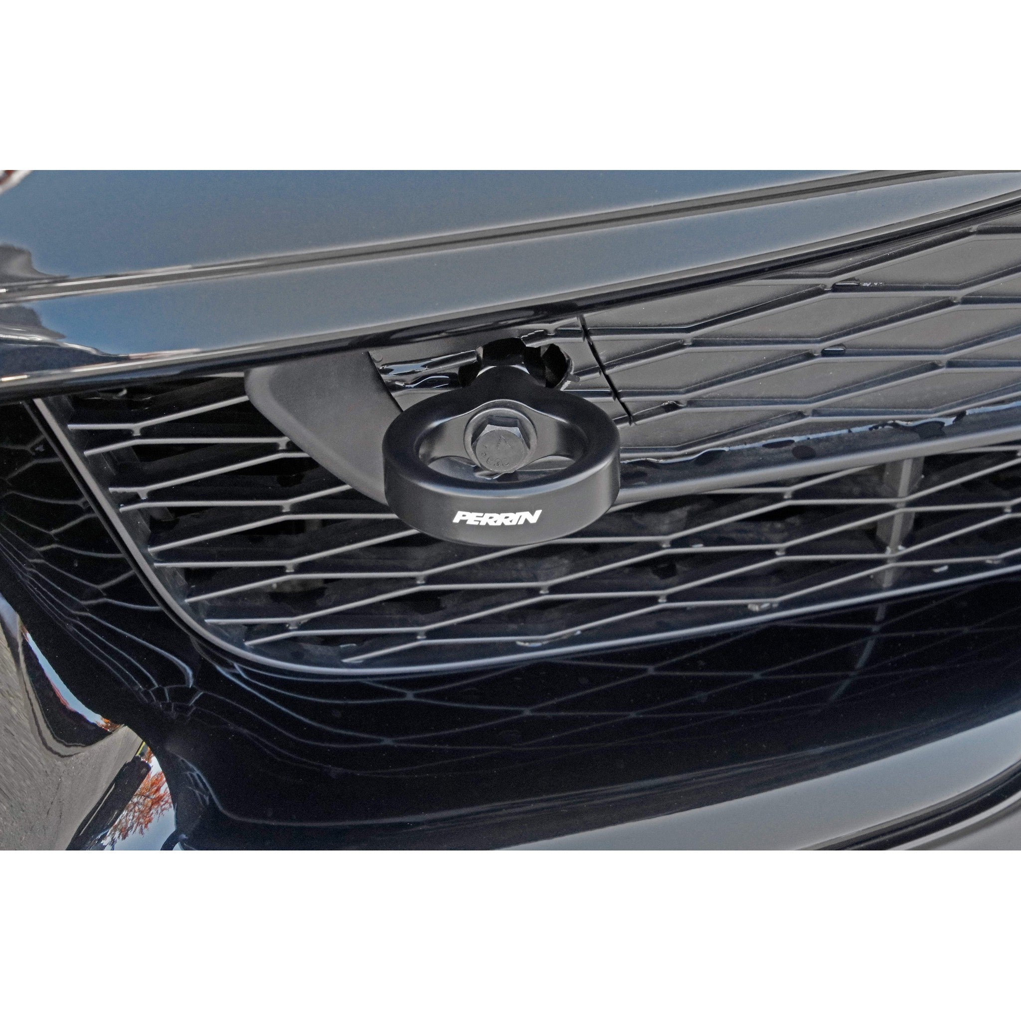 Perrin Front Tow Hook Black Toyota Supra 2020-2022 | PTP-BDY-230BK