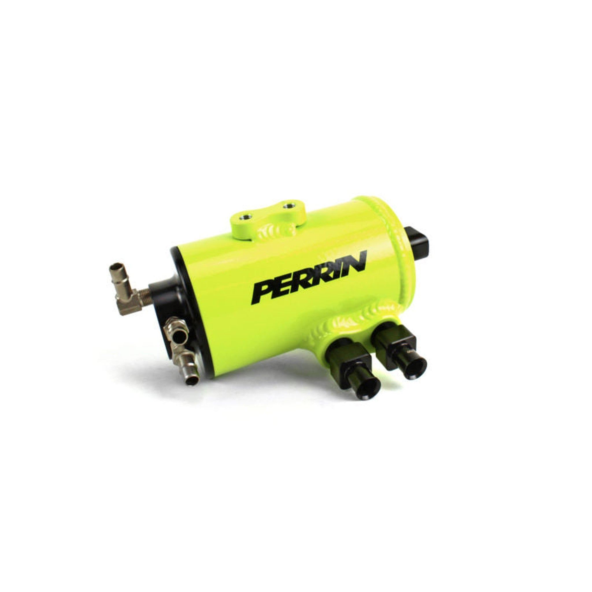 Perrin Neon Yellow Air Oil Separator Subaru WRX 2002-2014 / STI 2004-2021 with FMIC | PSP-ENG-607NY