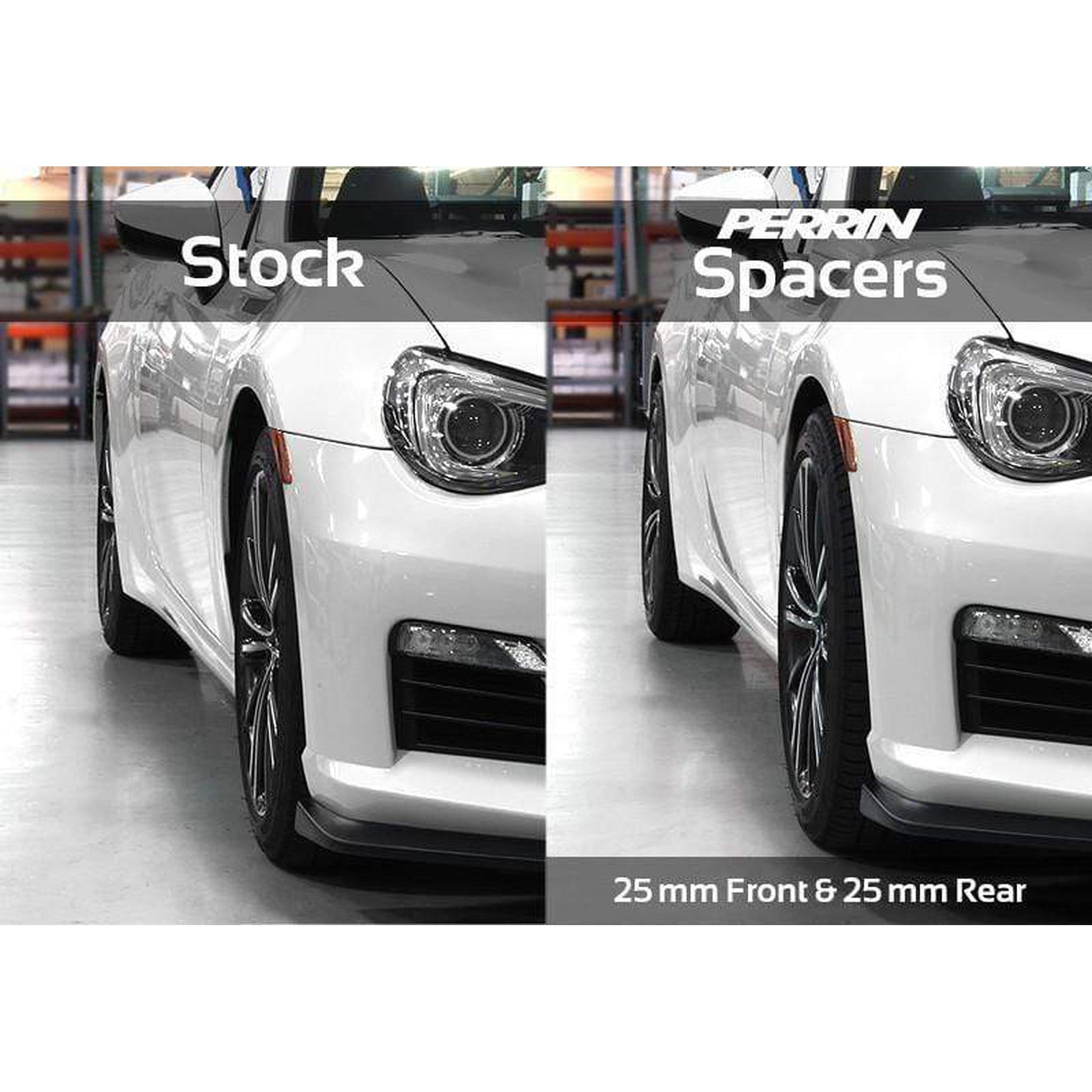 Perrin Subaru 5x100 25mm Wheel Spacers (One Pair) | PSP-WHL-026BK