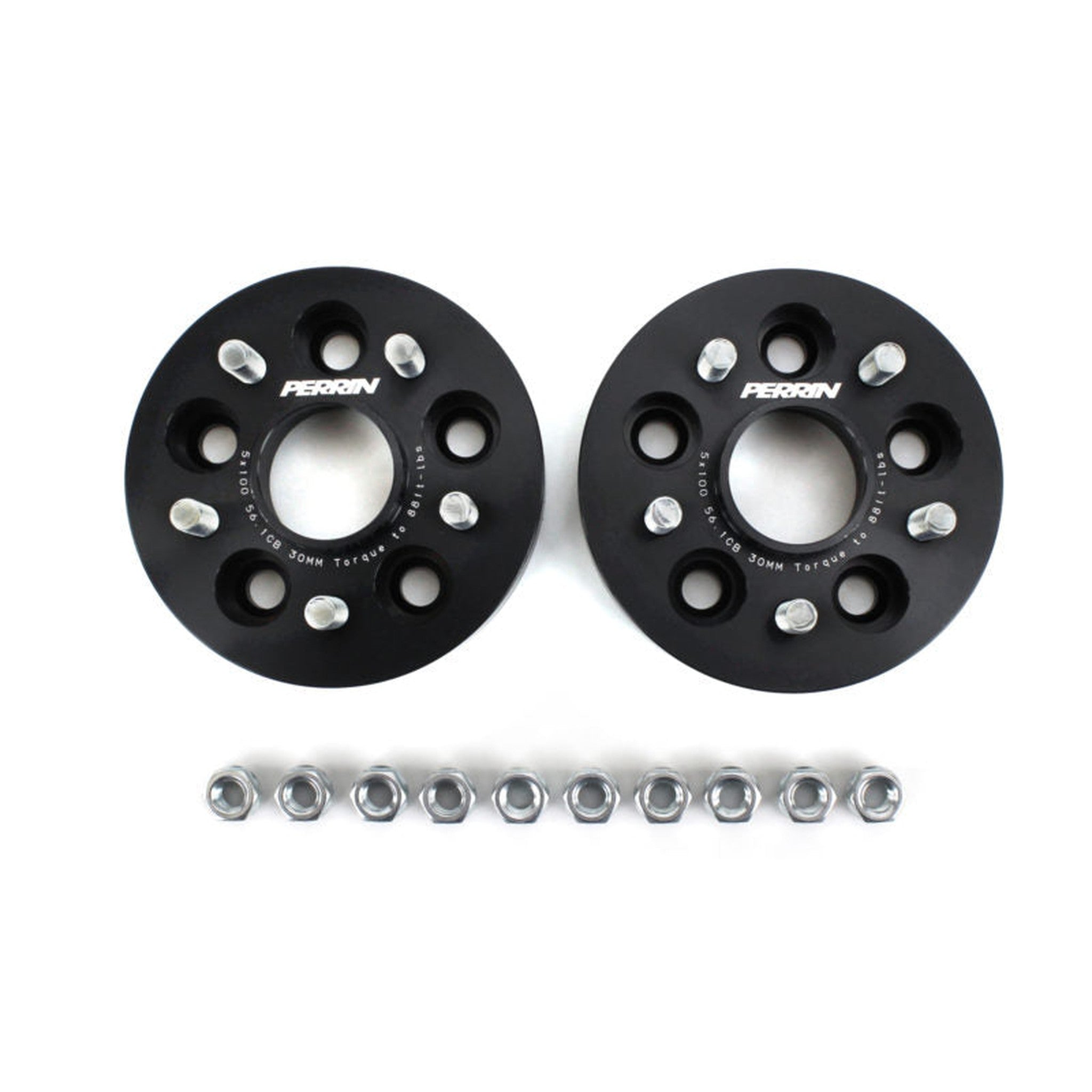 Perrin Subaru 5x100 30mm Wheel Spacers (One Pair) | PSP-WHL-031BK