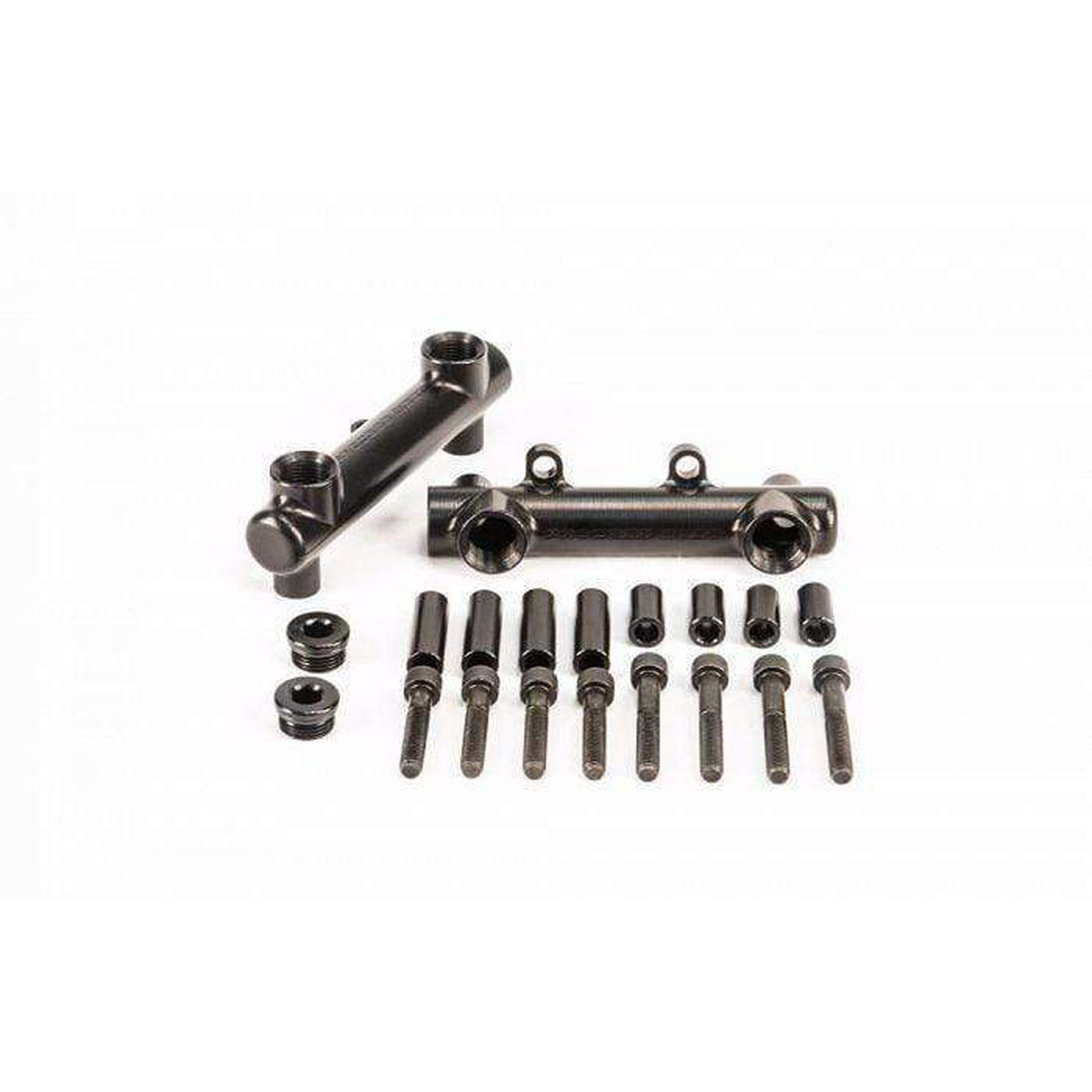 Process West Billet Fuel Rails Black Subaru WRX 2002-2014 / STI 2007-2018 | PWFR01B