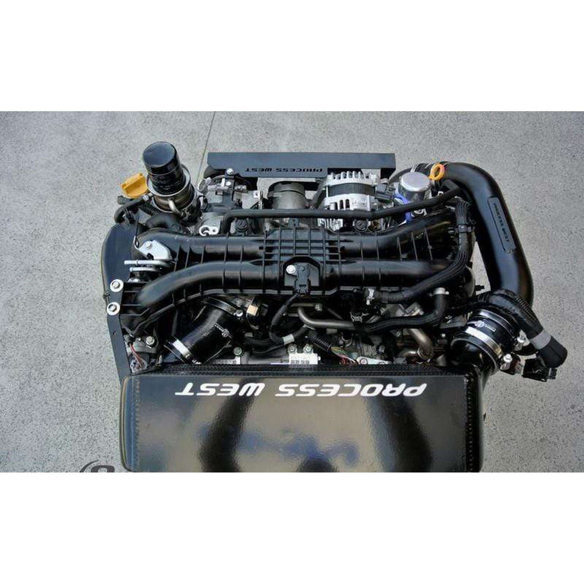 Process West Black Verticooler Top Mount Intercooler Subaru WRX 2015-2021 | PWTMIC14B