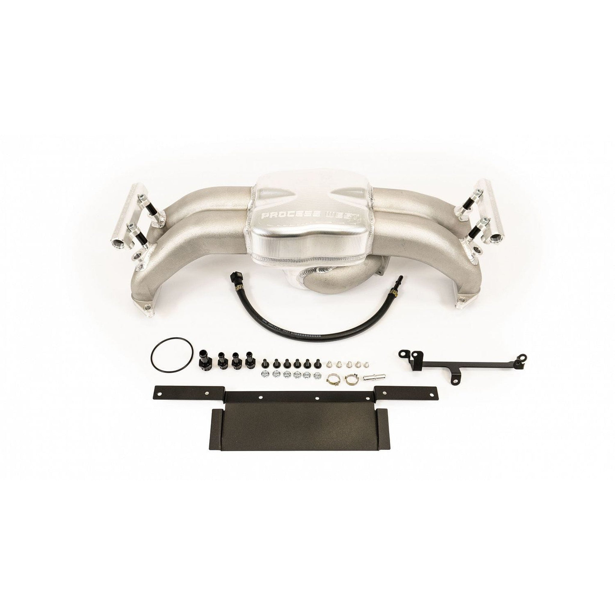 Process West Intake Manifold w/ Port Injection Fuel Rails Polished 2015-2021 Subaru WRX | PWIM007PI