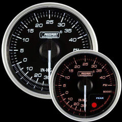 Prosport 52mm Supreme Series Electrical Boost Gauge - Amber/White