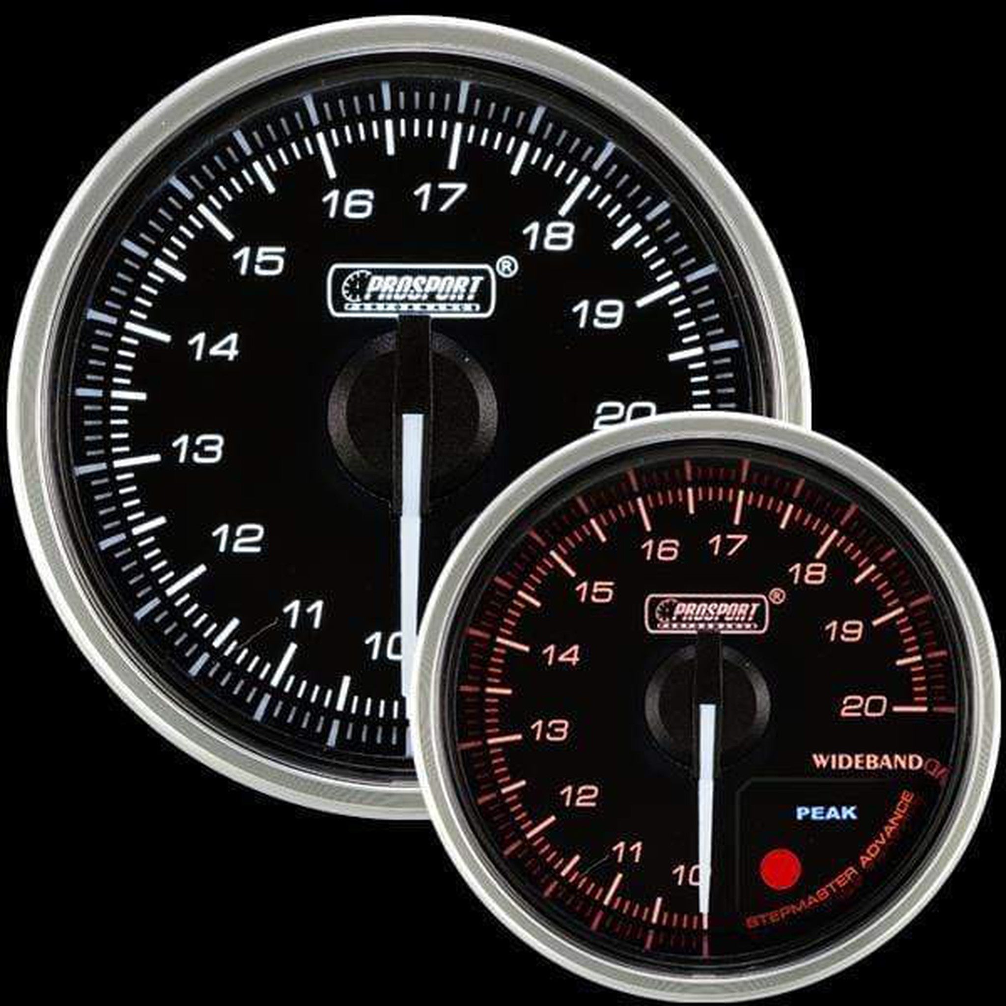 Prosport 52mm Supreme Wideband Digital Air Fuel Ratio Kit - Amber/White